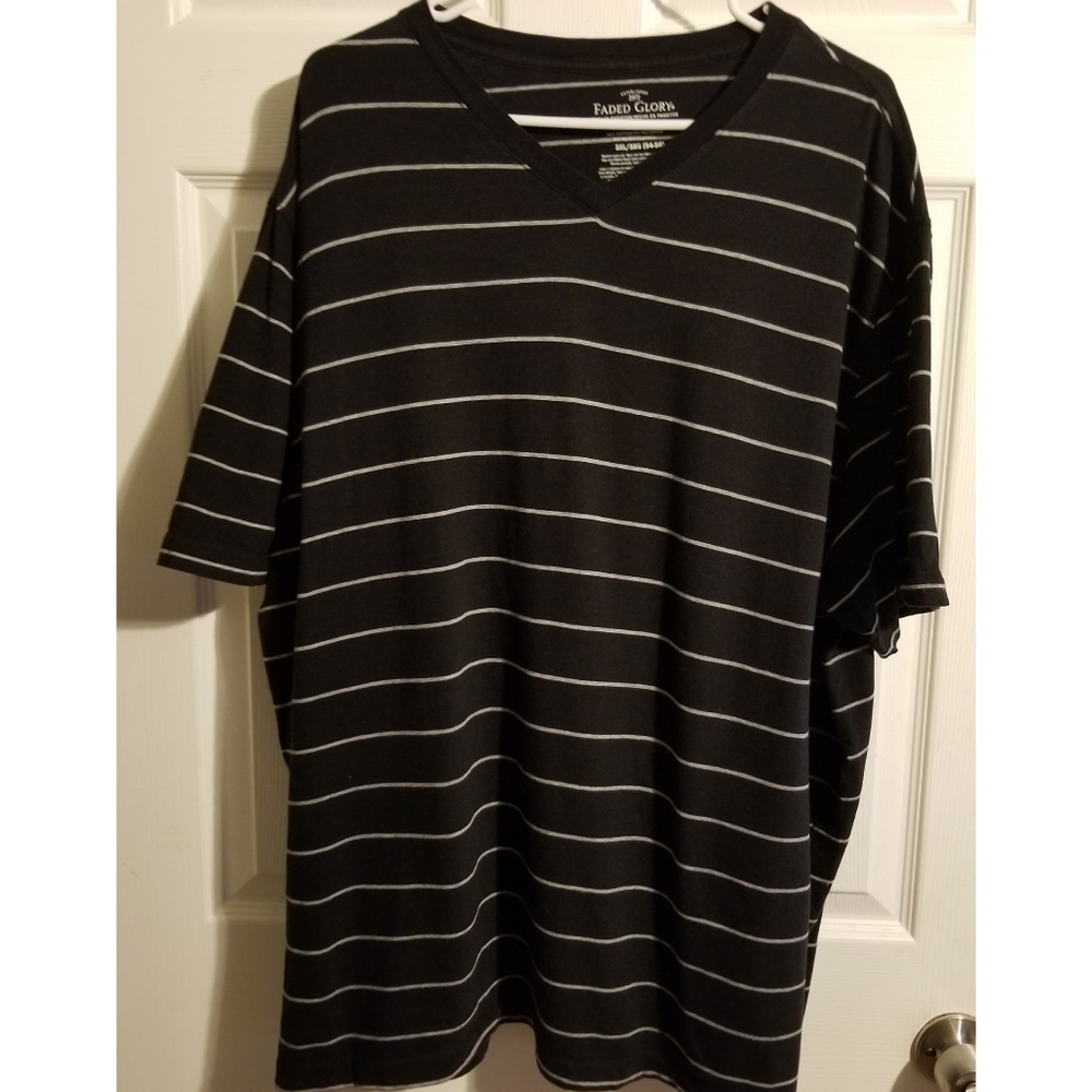 Faded Glory Men's Striped V ne…